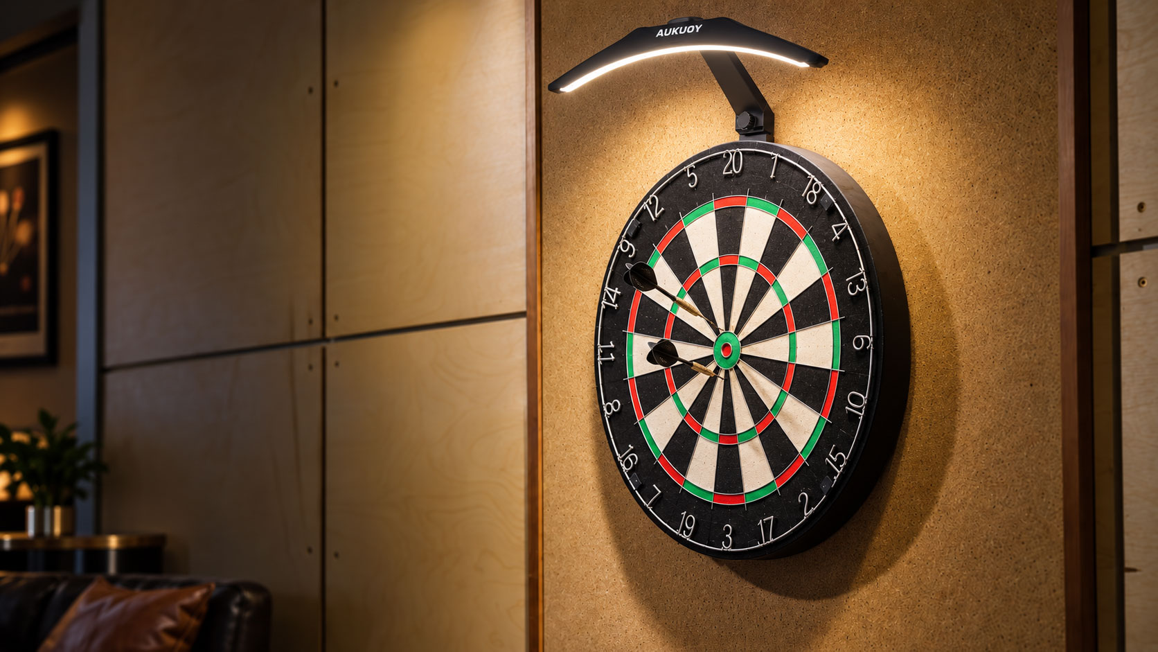 Aukuoy dartboard lighting system